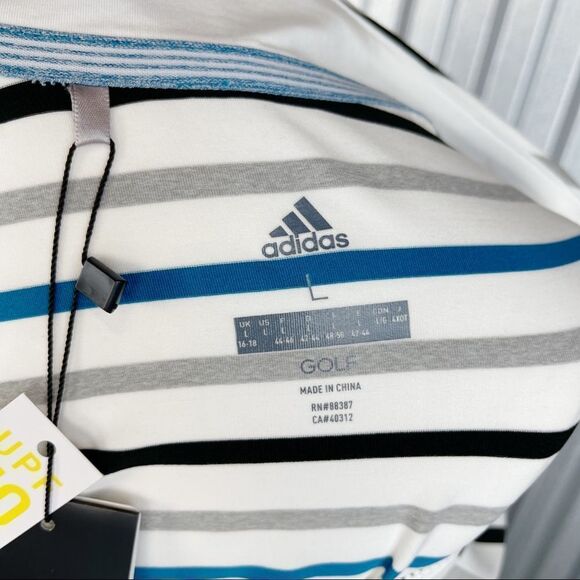 ADIDAS Ultimate365 Stripe Golf Polo - Picture 12 of 12
